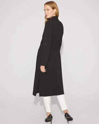 Crepe Duster Coat with Self-Belt | White House Black Market
